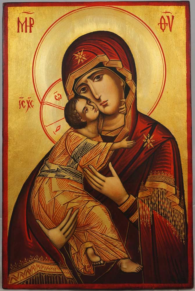 671x1000 Our Lady Of Vladimir Hand Painted Icon