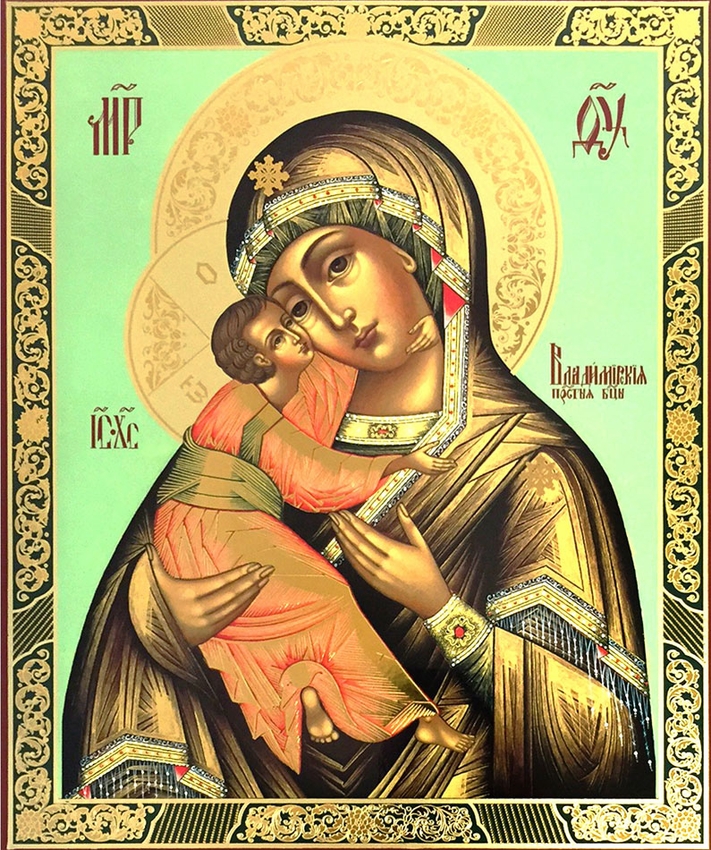711x850 Virgin Mary Of Vladimir, Orthodox Christian Icon