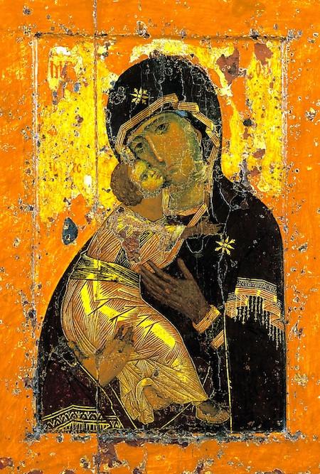 450x667 Greek Orthodox Byzantine Icon Of Our Lady Theotokos Of Vladimir