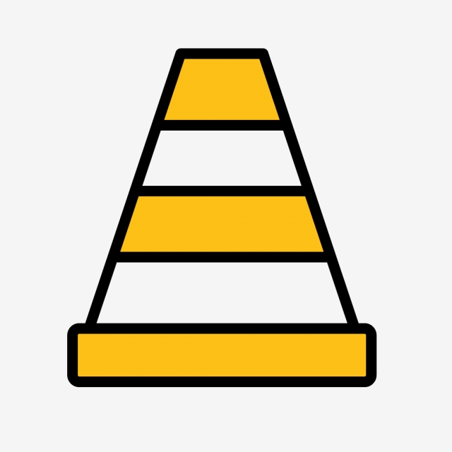 640x640 Vector Traffic Cone Icon, Traffic, Traffic Cone, Vlc Icon Png