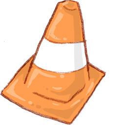 256x256 Vlc Traffic Cone Icon Images