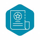 170x170 Paper Vlog Icon Outline Paper Vlog Vector Icon For Web Design