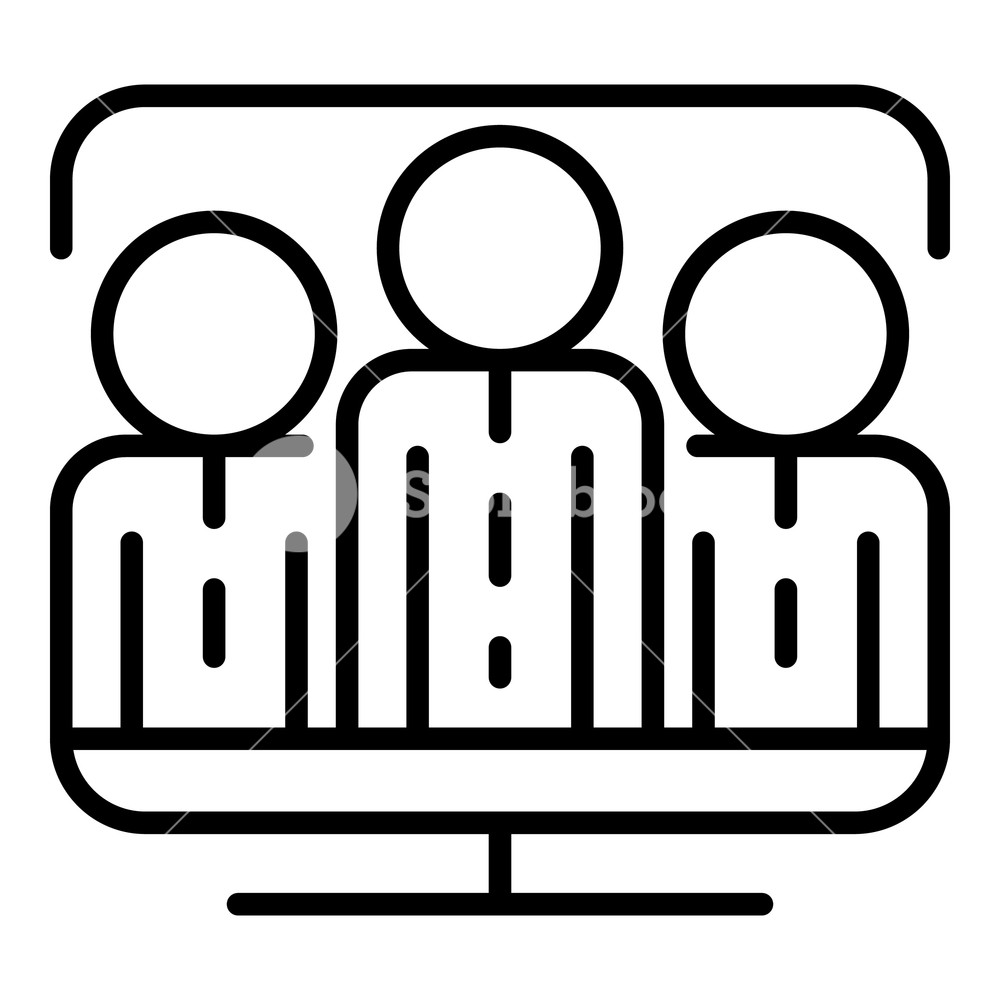 1000x1000 Vlog Folower Icon Outline Vlog Folower Vector Icon For Web Design