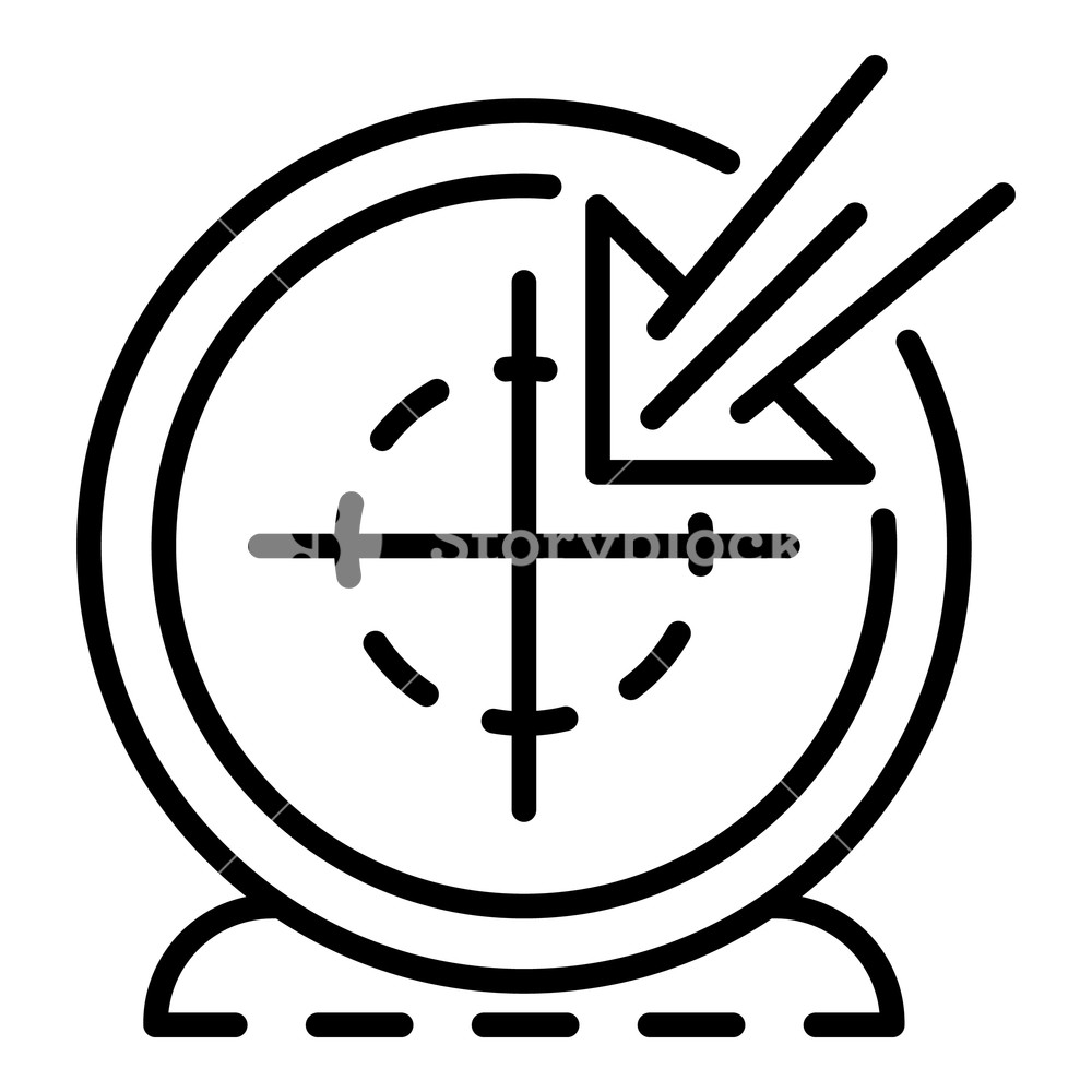 1000x1000 Vlog Target Icon Outline Vlog Target Vector Icon For Web Design