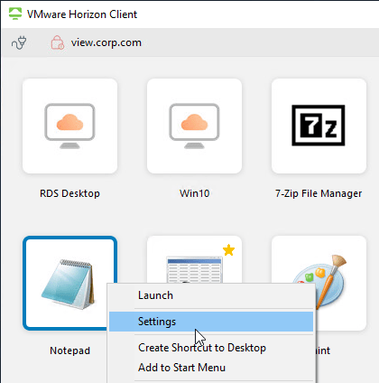 vmware horizon view client for windows