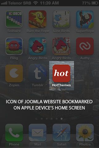 320x480 Favicon And Apple Icon For Joomla Site