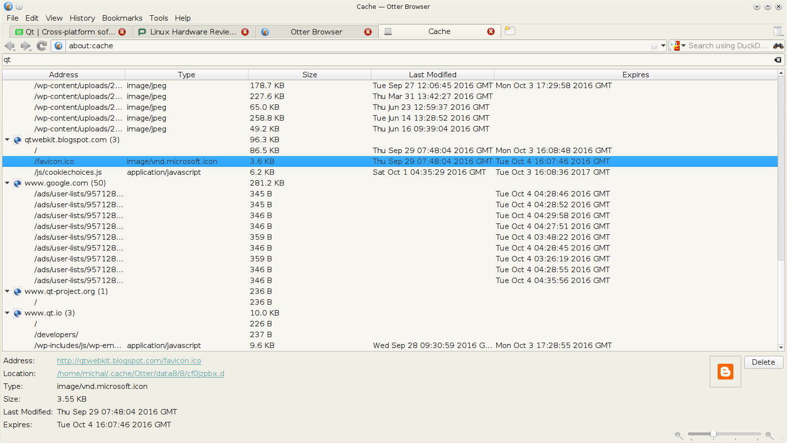 1600x900 Otter Browser