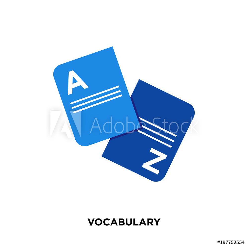 1000x1000 Photo Art Print Vocabulary Icon Isolated On White Background