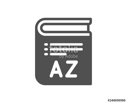 500x405 Vocabulary Icon Book Glossary Sign Quality Design Element