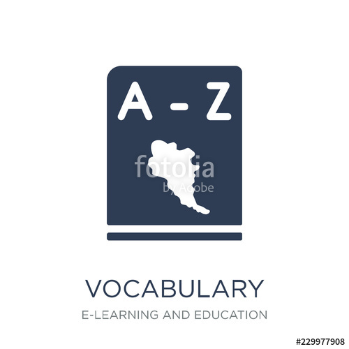 500x500 Vocabulary Icon Trendy Flat Vector Vocabulary Icon On White