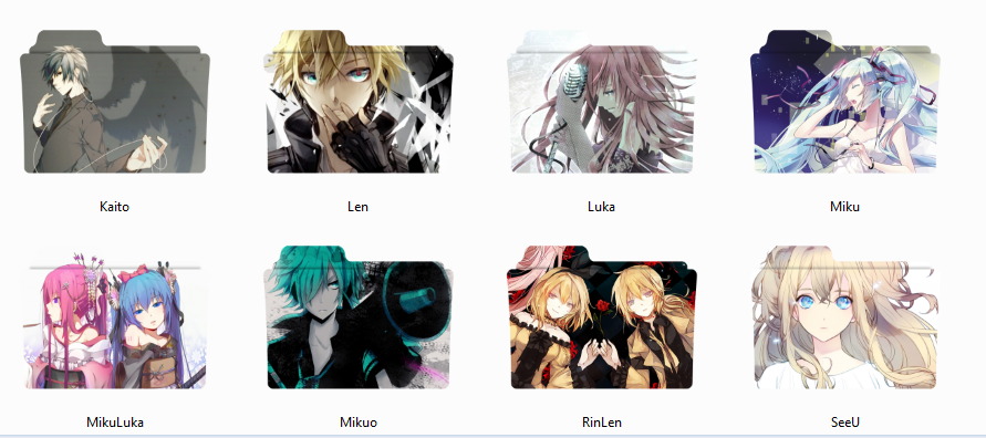 891x396 Vocaloid Folder Icons