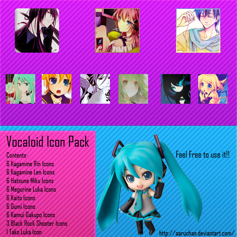 800x800 Vocaloid Icon Pack