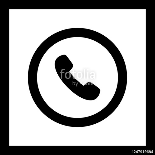 500x500 Vector Telephone Road Sign Icon Stock Image And Royalty Free