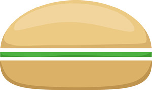 300x178 Burger Icon Royalty Free Stock Image
