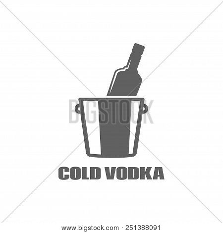 450x470 Vodka Bottle Brand Chilly Vodka Icon On White Background Eight