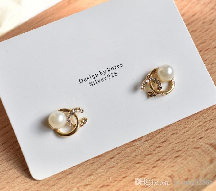 704x623 Ear Nails New Vogue Icon High Grade Pearl Inlaid Drill Gold