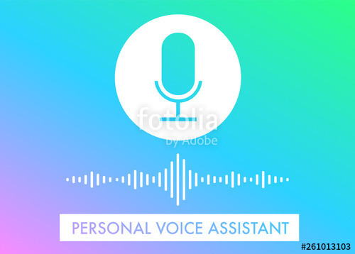 500x358 Voice Assistant Search Recognition Concept Icon Stock Image
