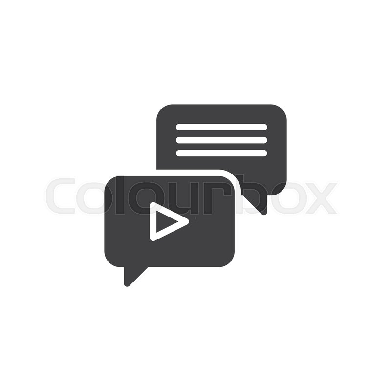 800x800 Voice Message Chat Vector Icon Filled Stock Vector Colourbox