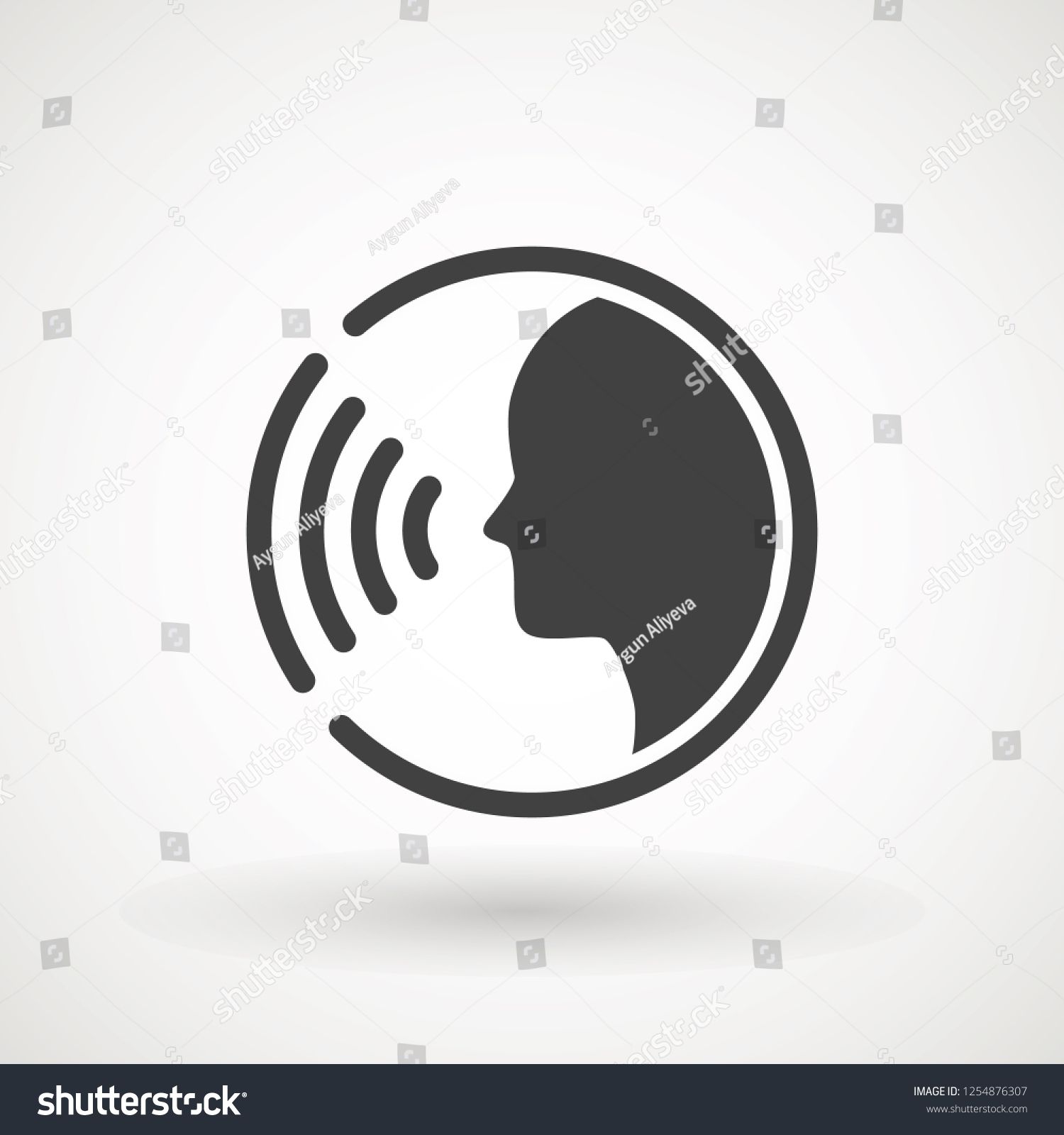 1500x1600 People Talking Icon Voice Command With Sound Waves Icon Vector