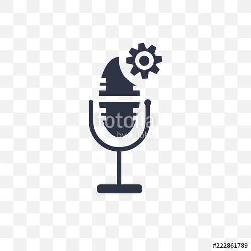 500x500 Voice Control Icon Isolated On Transparent Background Simple