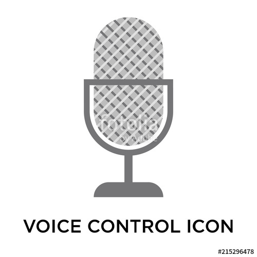 500x500 Voice Control Icons Isolated On White Background Modern