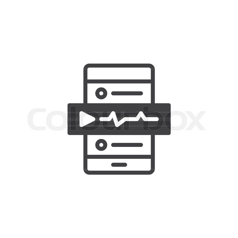 800x800 Mobile Phone With Voice Message Icon Stock Vector Colourbox