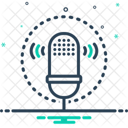 256x256 Voice Recognition Icon Of Line Style