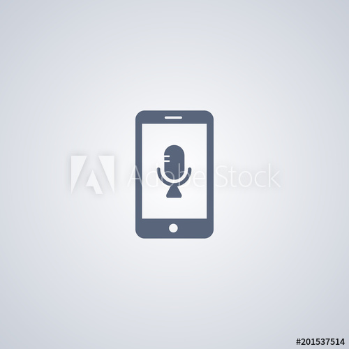 500x500 Mobile Voice Recorder Icon