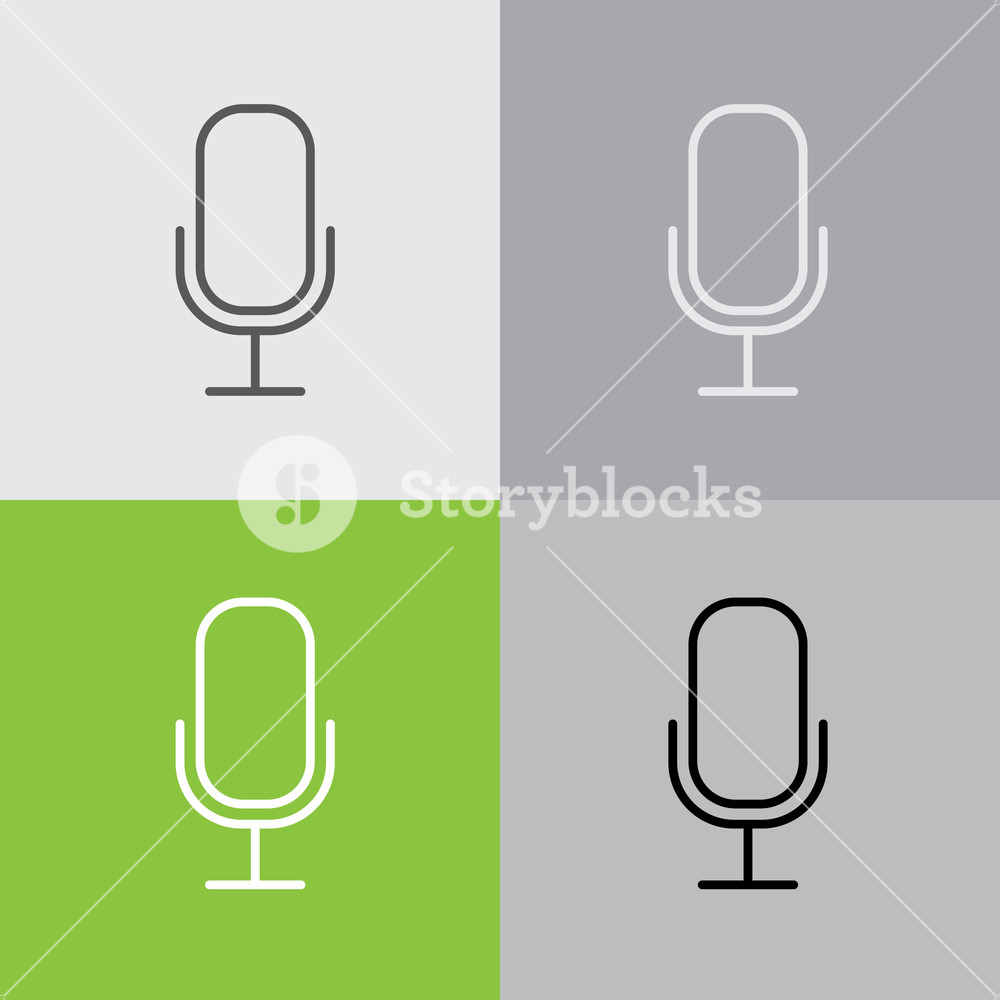 1000x1000 Web Icon Microphone, Voice Search Royalty Free Stock Image
