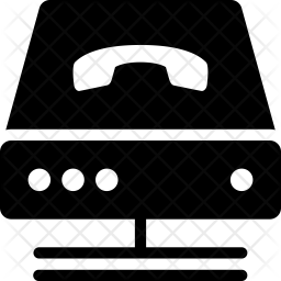 256x256 Voip Icon Of Glyph Style