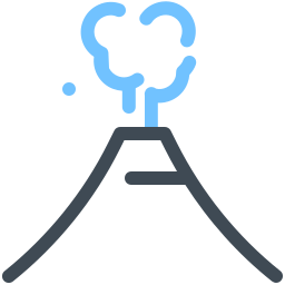 256x256 Volcano Icon