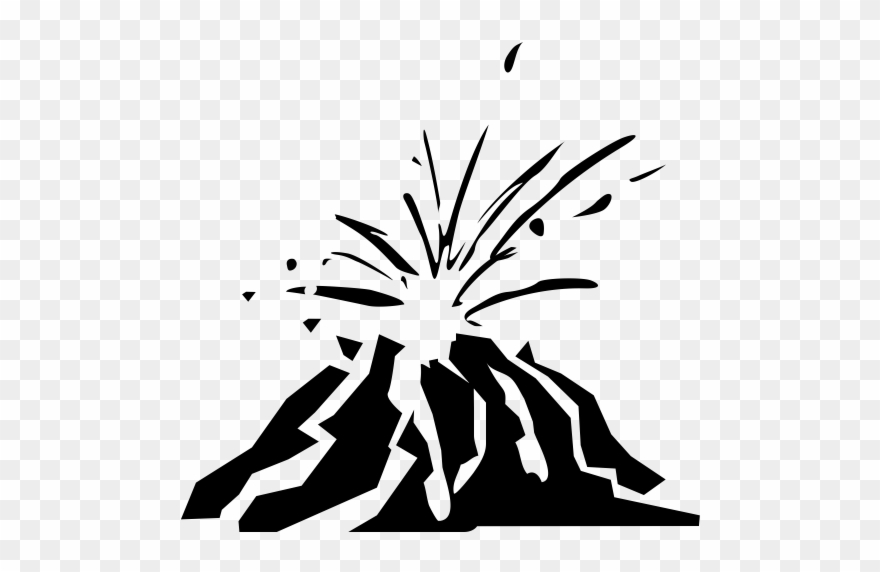 880x572 Volcano Rubber Stamp