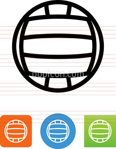 400x510 Vector Volleyball Icon