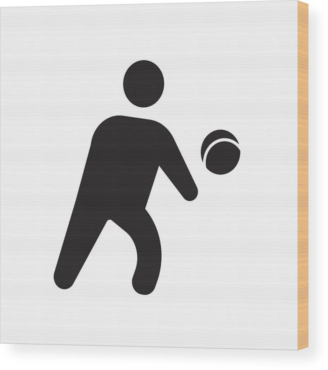 656x740 Person Playing Volleyball Icon Isolated On White Background Wood