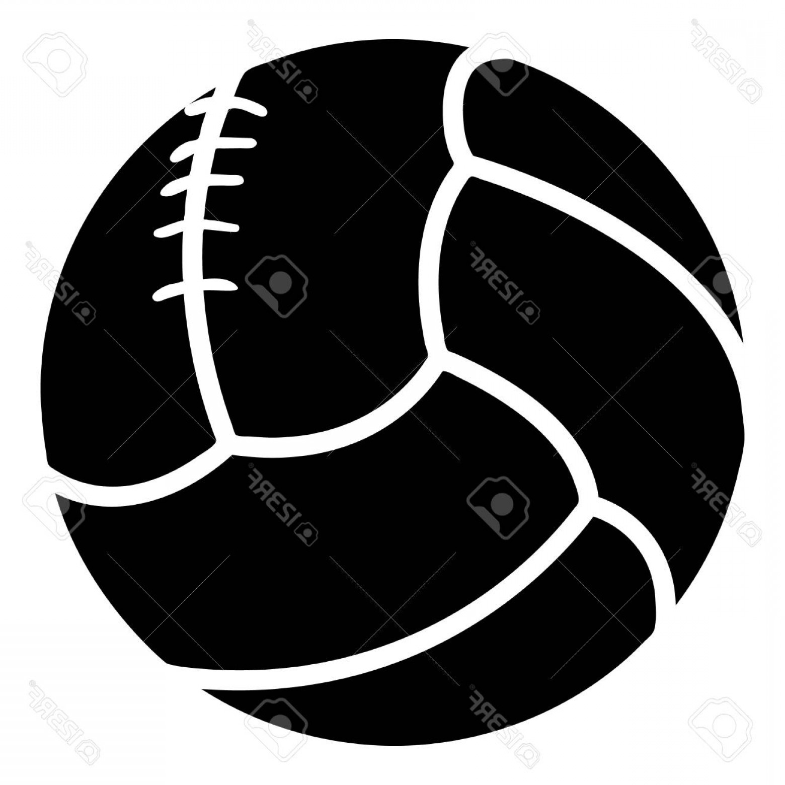 1560x1560 Photostock Vector Retro Volleyball Icon Simple Illustration