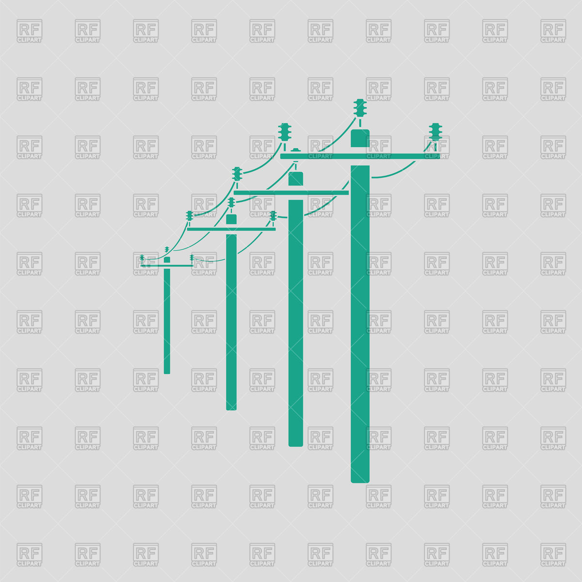 1200x1200 High Voltage Line Icon On Gray Background Vector Image Of Icons