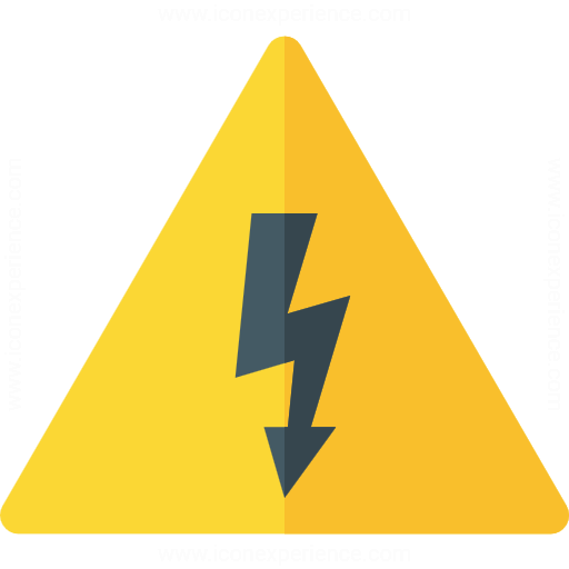 512x512 Iconexperience G Collection Sign Warning Voltage Icon