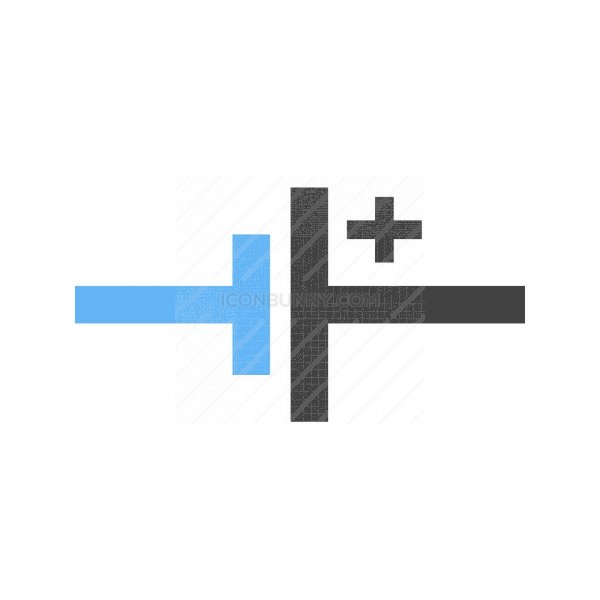 600x600 Dc Voltage Source Blue Black Icon