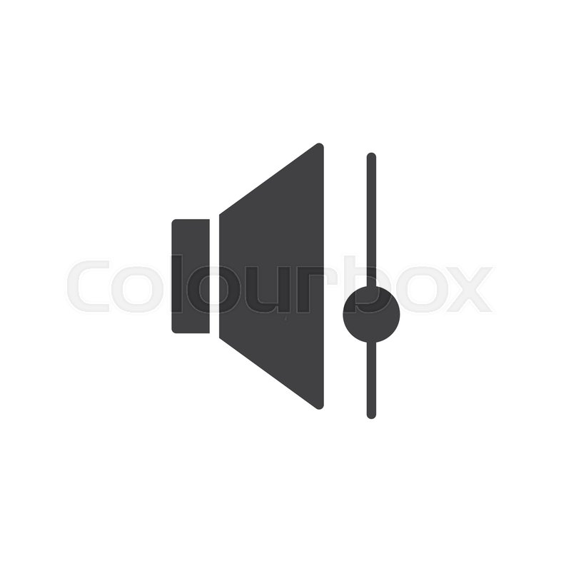 800x800 Speaker Volume Control Icon Vector, Stock Vector Colourbox