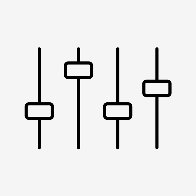 640x640 Volume Control Line Black Icon, Volume Control, Control, Volume