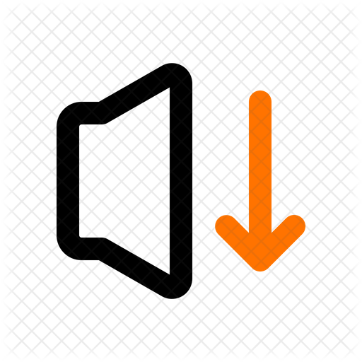 512x512 Volume Down Icon Of Line Style