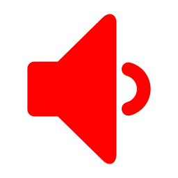 256x256 Free Red Volume Down Icon