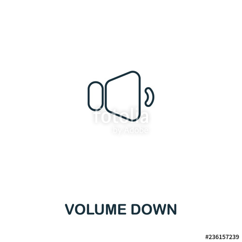 500x500 Volume Down Creative Icon Simple Element Illustration Volume