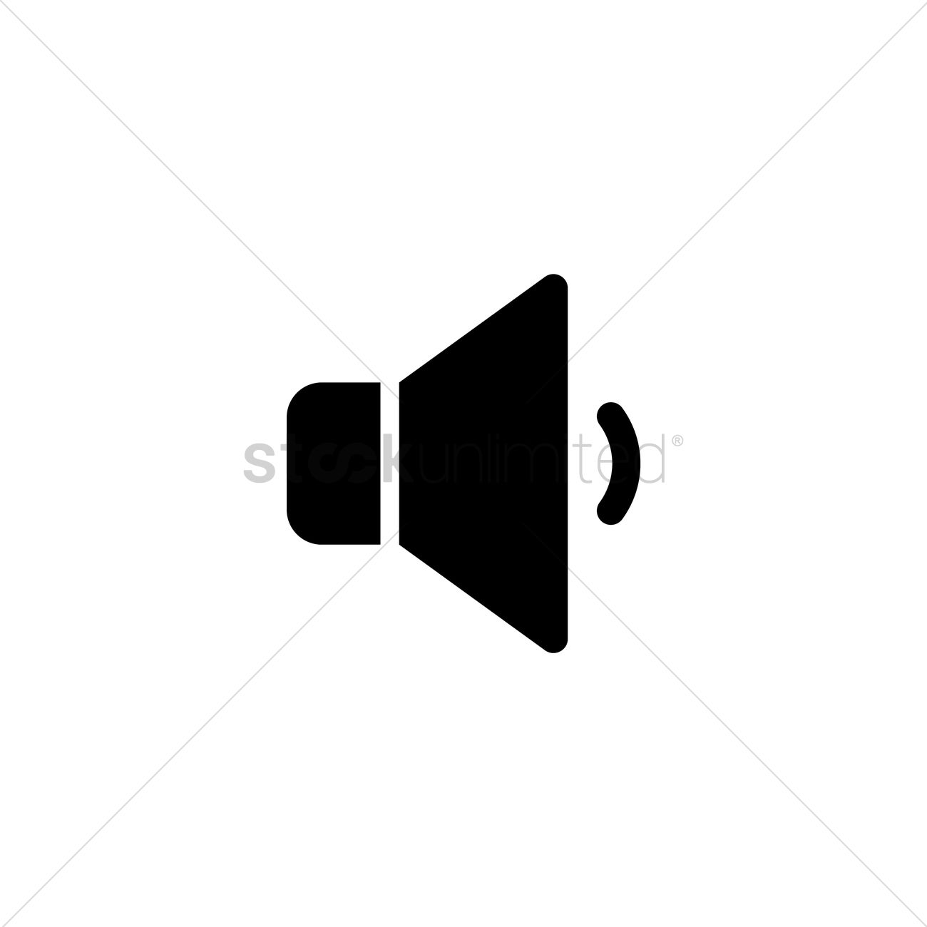 1300x1300 Volume Down Icon Vector Image