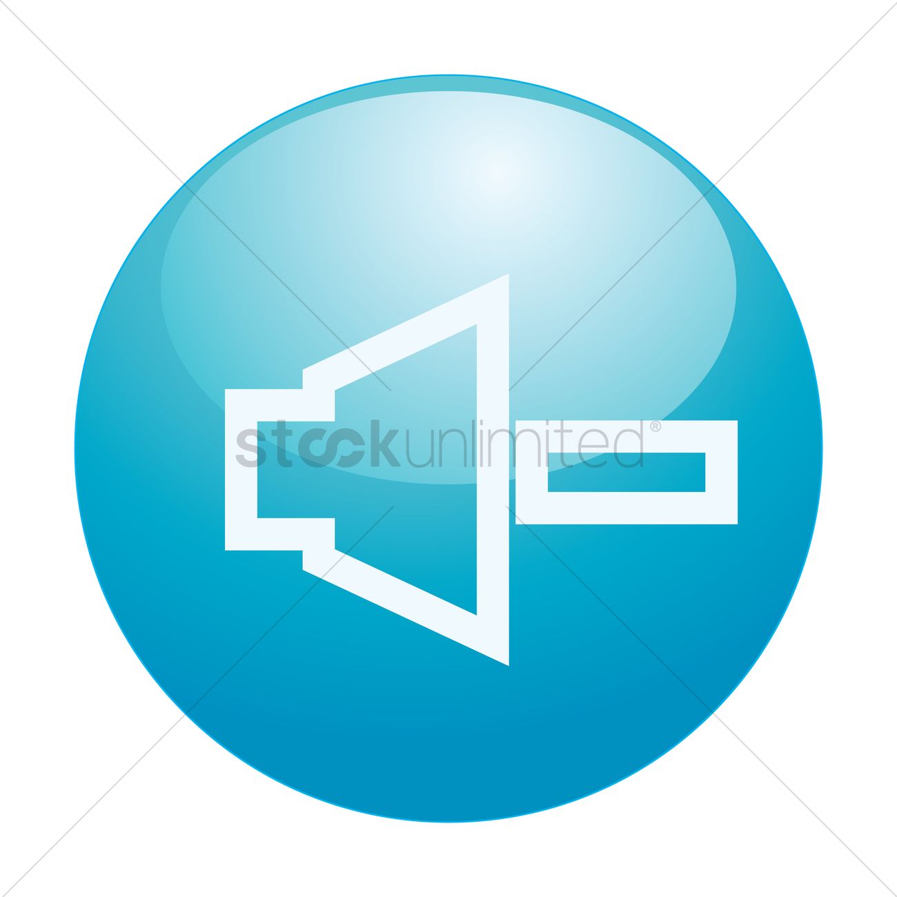 1300x1300 Volume Down Icon Vector Image