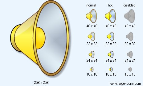464x280 Volume Icon Image Large Symbol Icons
