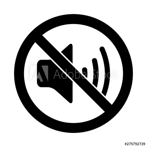 500x500 No Sound Icon, Prohibited And Silence, No Noise Sign Sound On Off