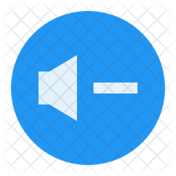 256x256 Decrease Volume Icon Of Rounded Style