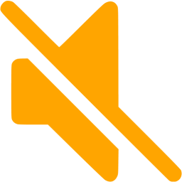 256x256 Orange Mute Icon