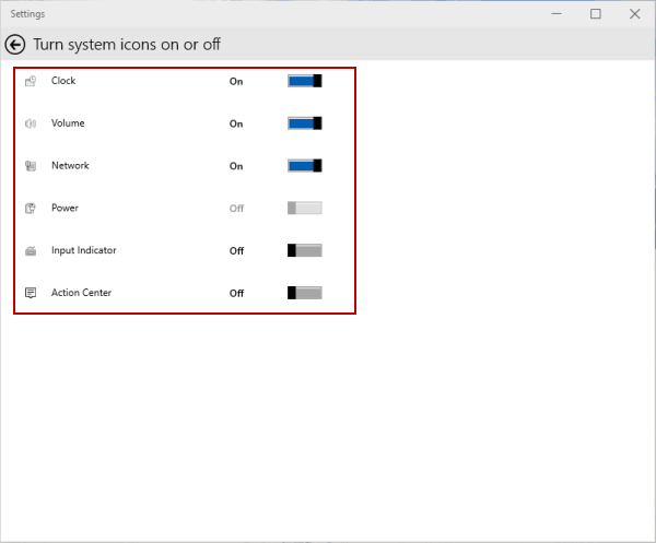 600x497 Hide And Show System Icons On Taskbar In Windows